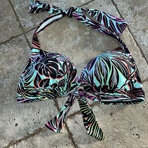 Tommy Bahama Tropical Print Halter Bikini Top